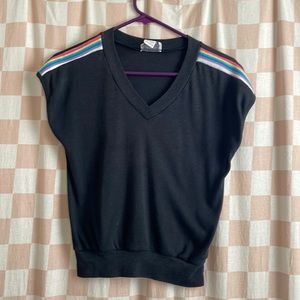 Vintage rainbow crop top